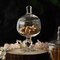 3 pcs 9" 10" 11" tall Clear Glass Apothecary Jars Lids Wedding Supplies